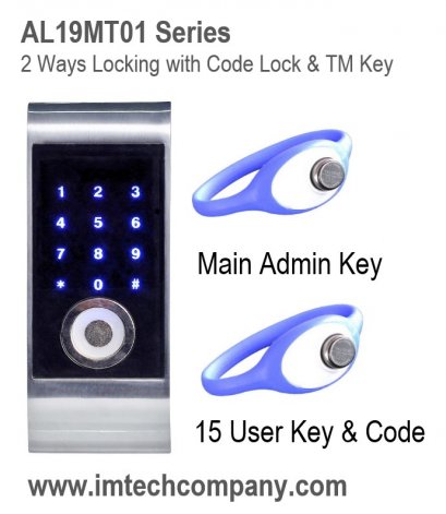 กุญแจตู้ล็อคเกอร์ระบบรหัสดิจิตอล รุ่น AL19MT01SL-M2